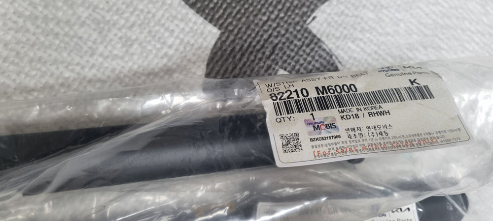 82210M6000-W/STRIP ASSY-FR DR BELT O/S LH