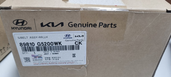 89810G5200WK-S/BELT ASSY-RR LH